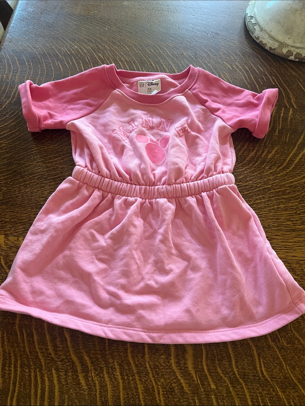 Disney Pink Minnie Mouse Short Sleeve Dress
